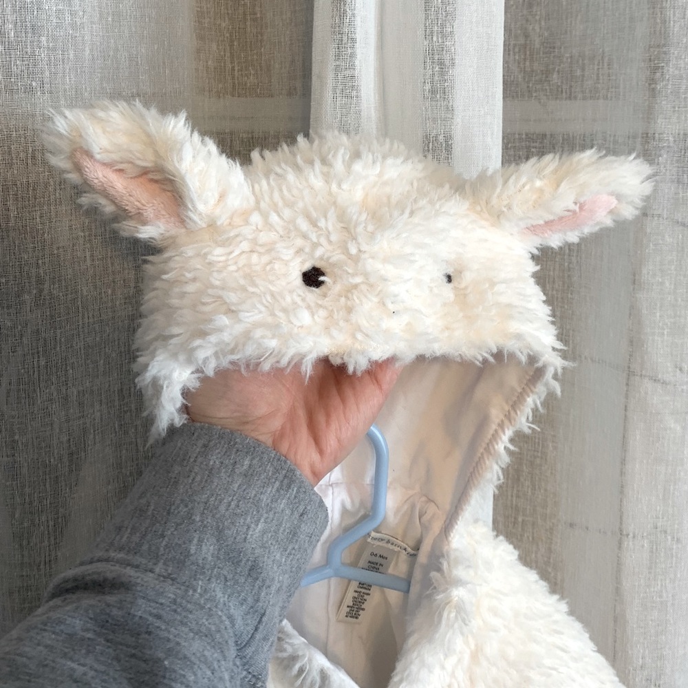 Pottery barn lamb costume 0-6 mo